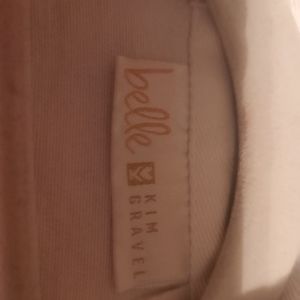 NWOT Belle by Kim Gravel White Jean Jacket - Medium